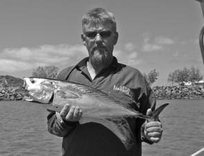 Bill Lewis caught this mack tuna at Forty Acre.